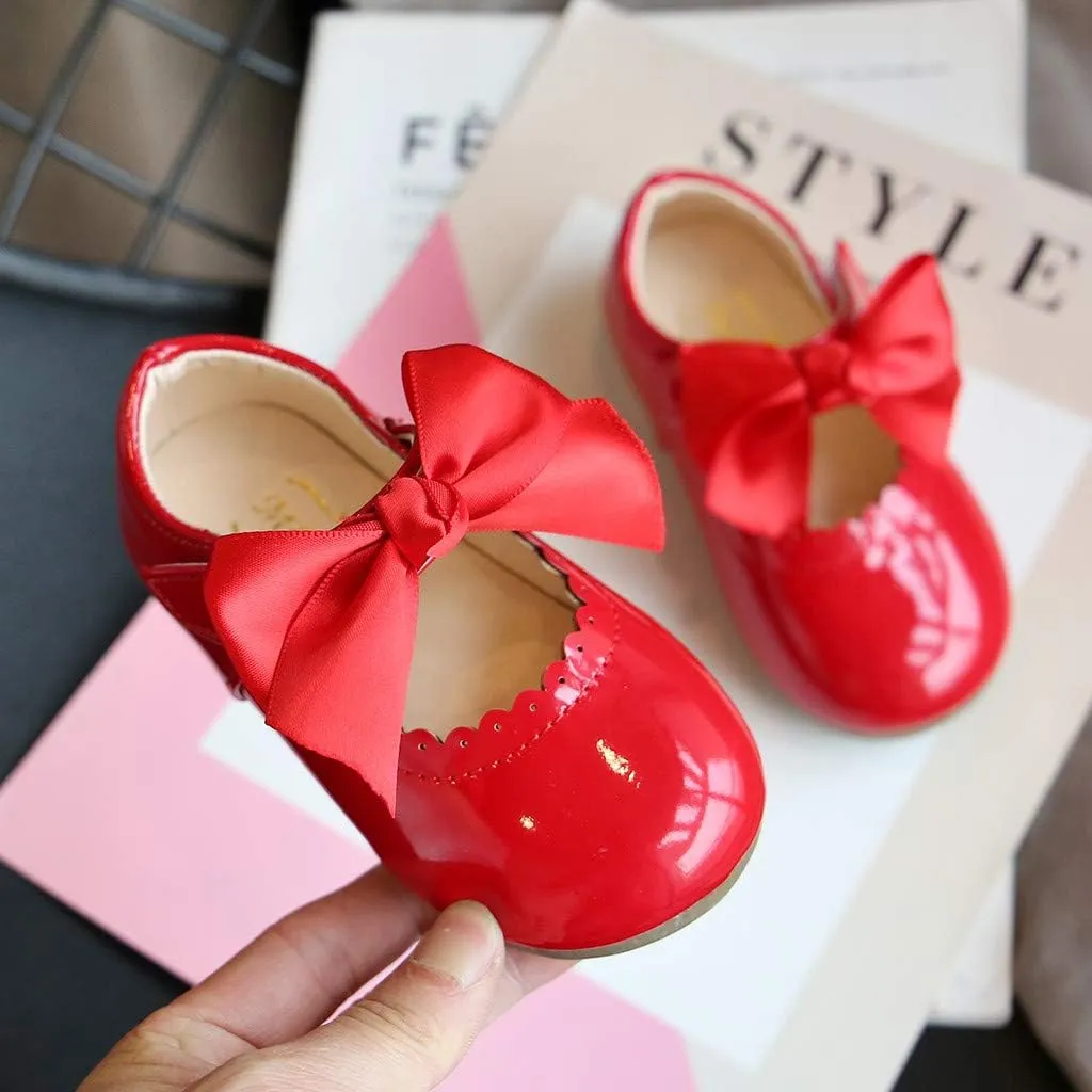 Girls Shoes Youth Size 3 Leather Toddler Shoes Girls Infant Baby Knot Kids Princess Sandals Baby Kid Shoes