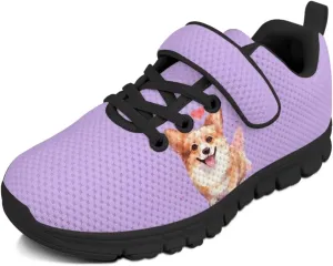 Girls Sneakers Animal Print Non Slip Athletic Shoes Breathable Lightweight Walking Running Shoes for School