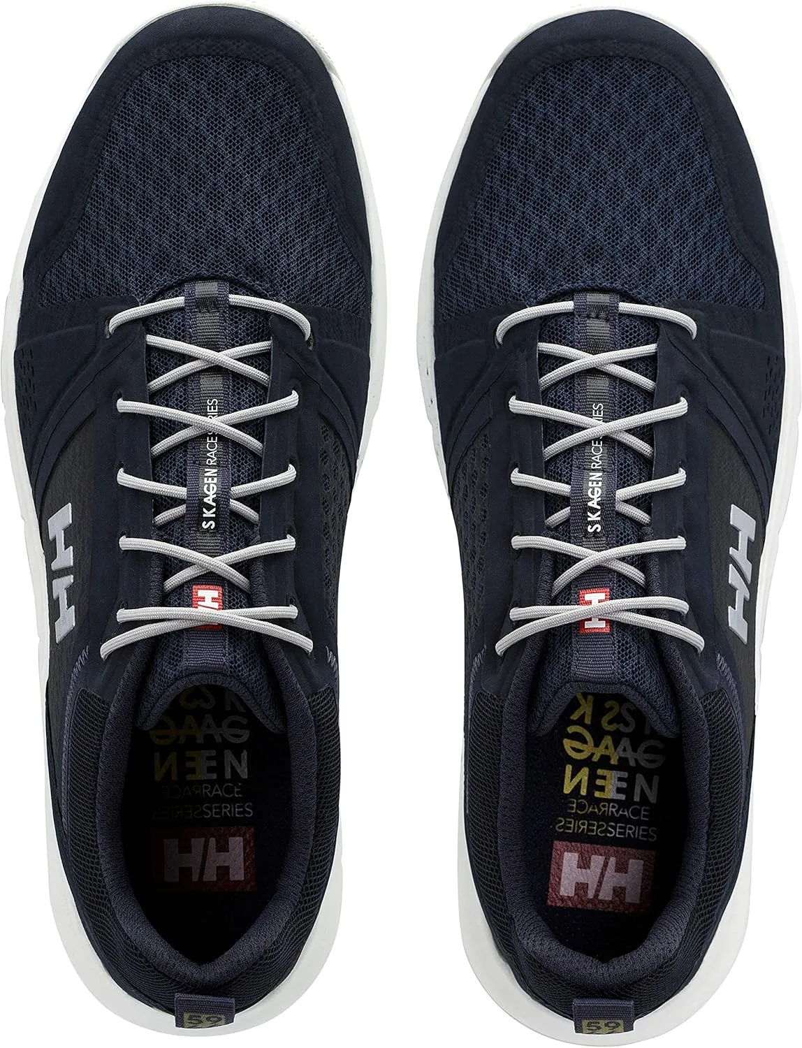 Helly-Hansen Skagen F-1 Sailing Sneakers for Men Featuring Open-Mesh Construction, EVA Insoles, and Multi-Zone Traction Grip Outsoles