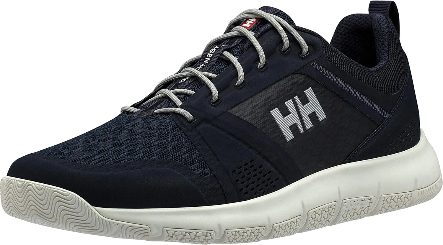 Helly-Hansen Skagen F-1 Sailing Sneakers for Men Featuring Open-Mesh Construction, EVA Insoles, and Multi-Zone Traction Grip Outsoles
