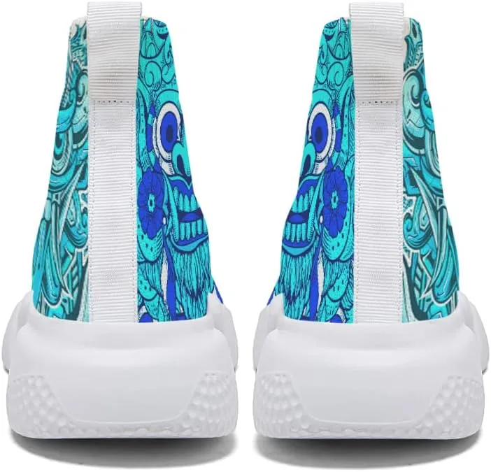 Hetios Women's Graffiti Sneakers - Walking Running Shoes Mesh Workout Casual Lightweight Breathable