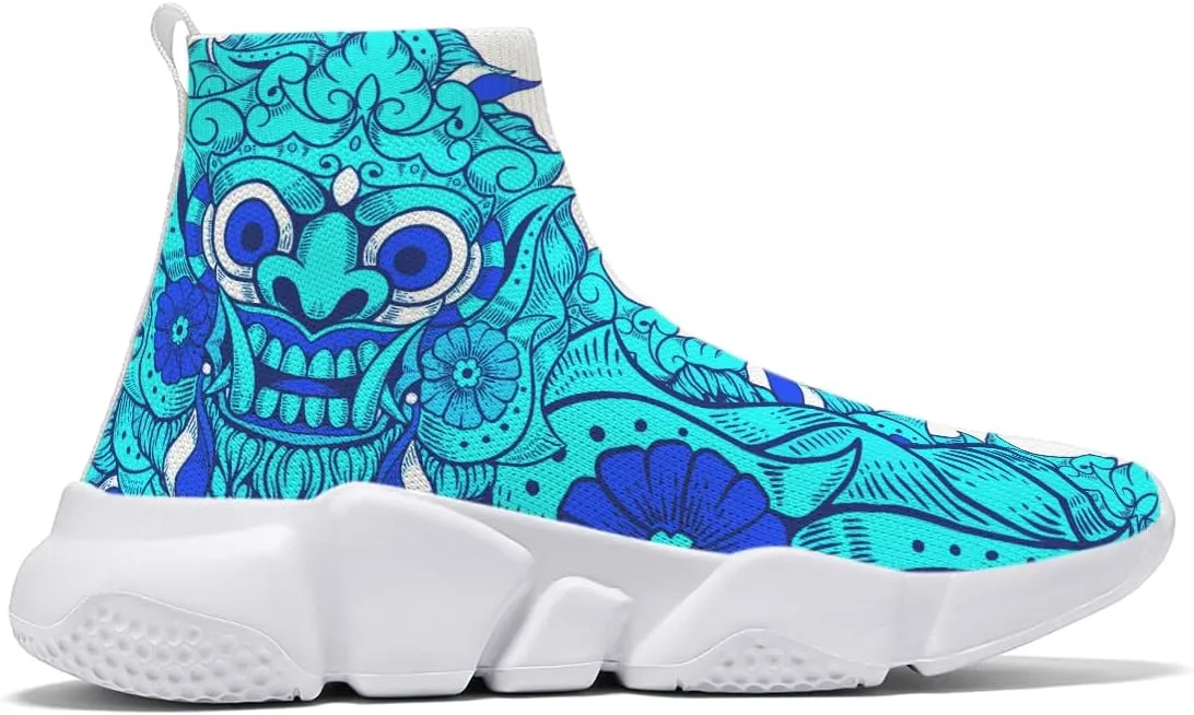 Hetios Women's Graffiti Sneakers - Walking Running Shoes Mesh Workout Casual Lightweight Breathable