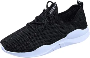 HHmei Women's Summer Casual ShoesLace-Up Breathable Mesh Sport Running Shoes