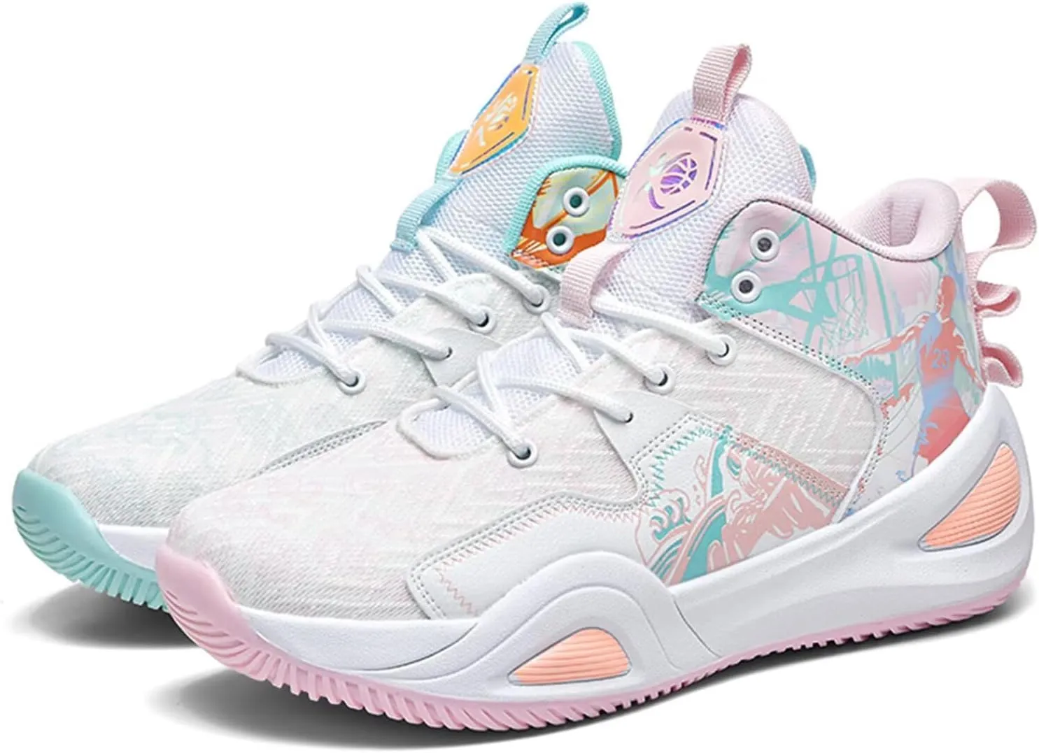 High-Top Basketball Shoes Mens Womens Fashion Sneakers Breathable Non Slip Volleyball Tennis Sport Outdoor Indoor