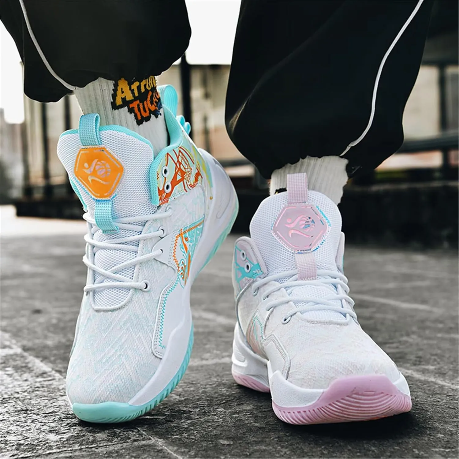 High-Top Basketball Shoes Mens Womens Fashion Sneakers Breathable Non Slip Volleyball Tennis Sport Outdoor Indoor