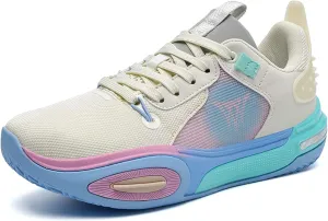 High top Men's Basketball Shoes, Breathable and Non Slip Outdoor Sports Shoes, Shock-Absorbing Fitness Shoes