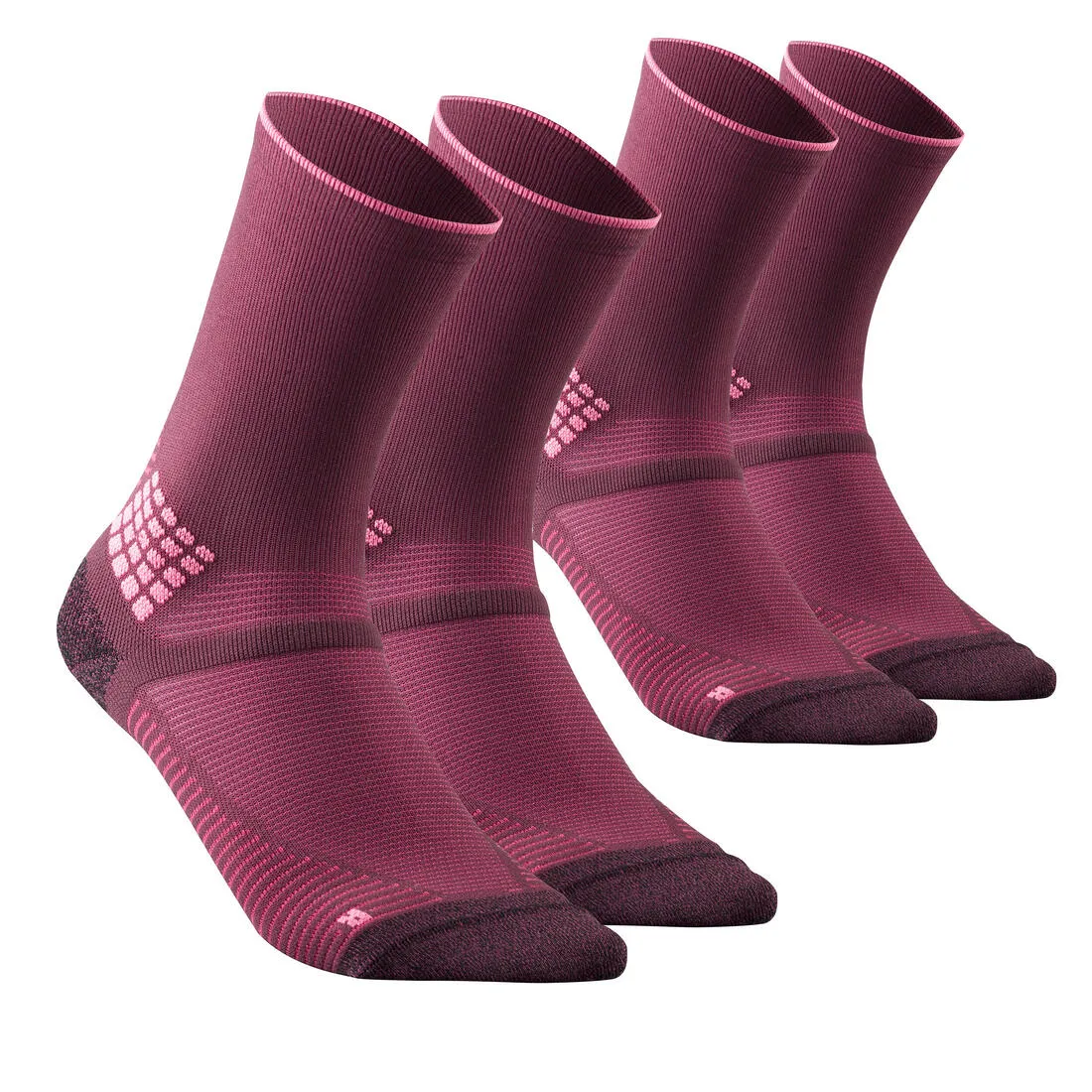 Hiking socks - Hike 500 High Blue x2 pairs