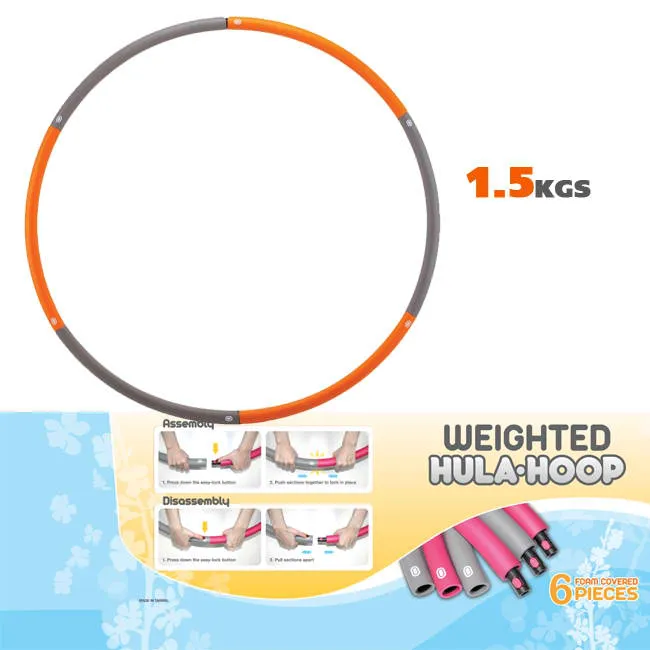 Jasmine Fitness Weighted 1.5kg  Hula Hoop