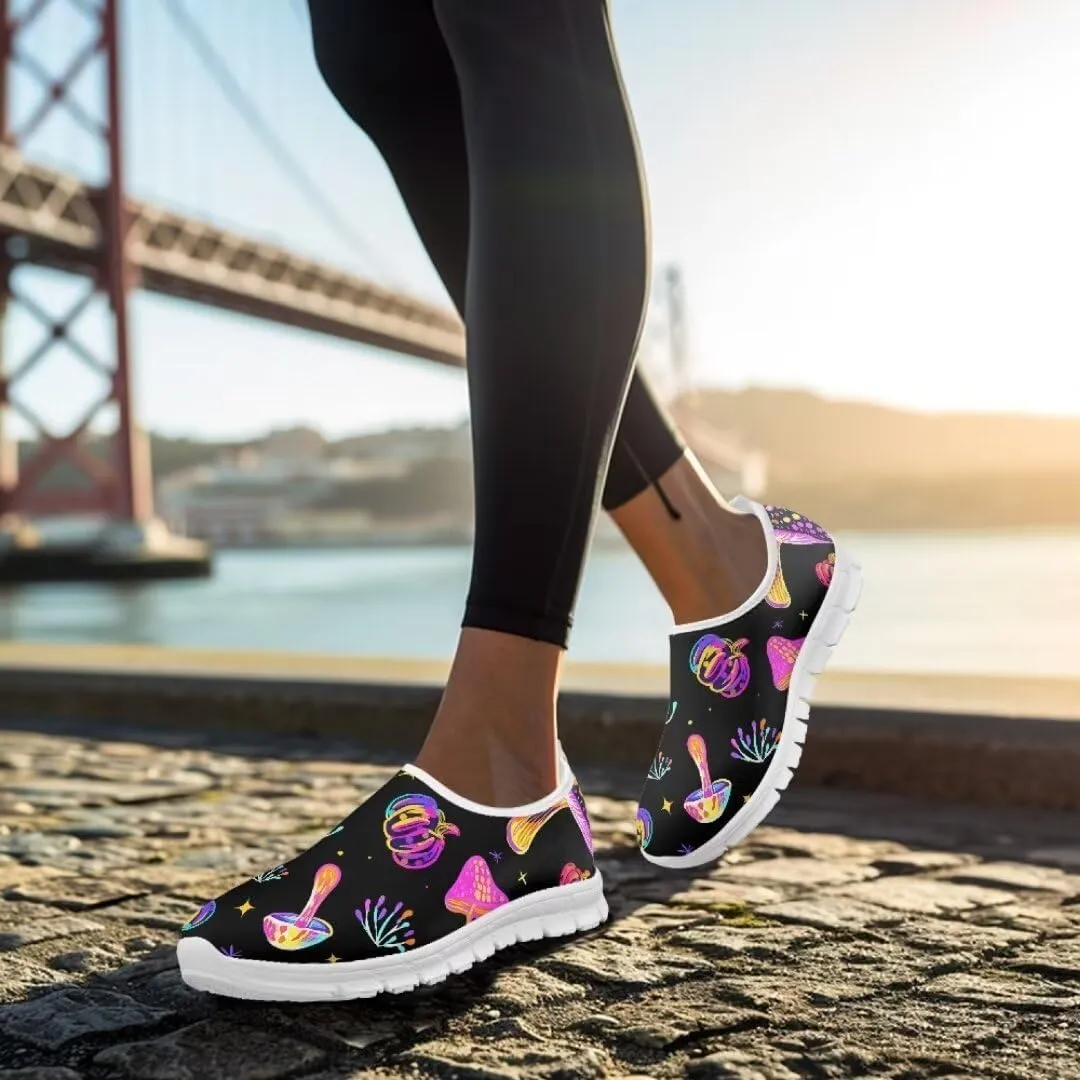 Jeiento Fashion Sneakers for Women Athletic Running Shoes Breathable Mesh Gym Sports Shoes Walking Shoes Outdoor Comfort Footwear Trainers Mesh Shoes