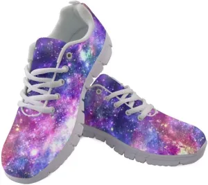 Jeiento Non Slip Running Shoes for Women&Men Fashion Sneaker Comfort Gym Sports Shoes for Teenager Girls Casua Mesh Flat Shoes
