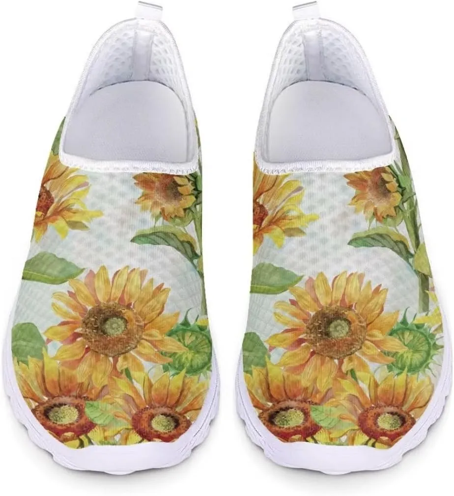 Jeiento Thanksgiving Running Shoes for Women&Men Comfort Footwear Trainers Mesh Shoes Slip-On Tennis Shoes for Hiking Walking Sports