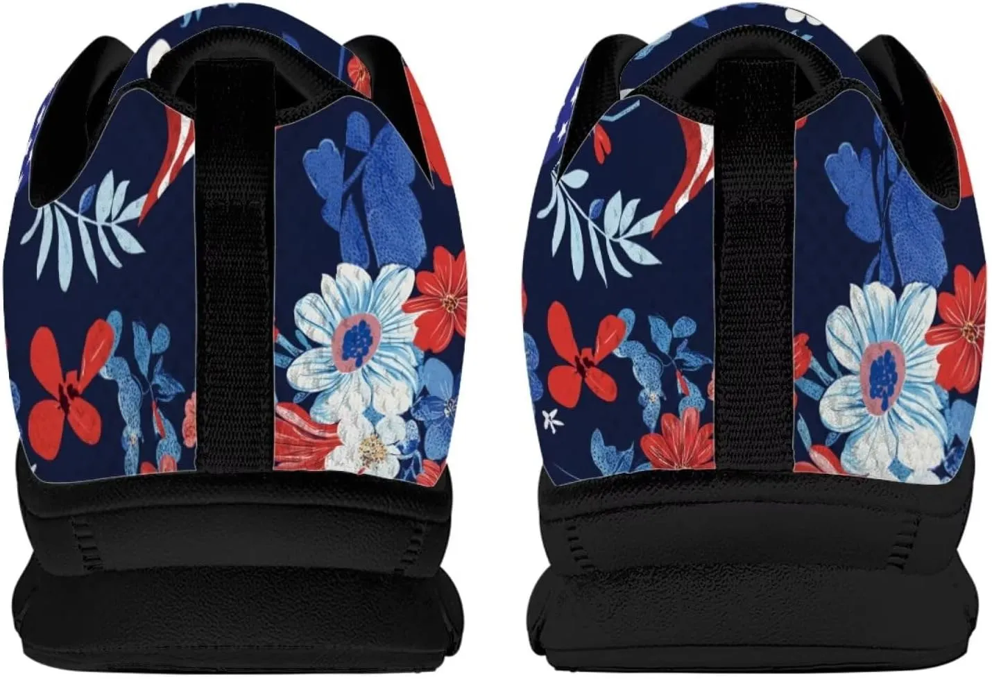 Jeiento Womens Fashion Sneaker American Flag Shoes for Men Women Casual Running Sports Slip On Sneakers Comfort Lace Up Walking Shoes