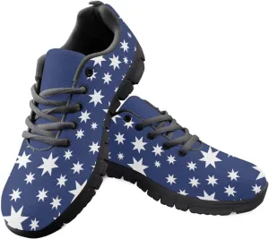 Jeiento Womens Fashion Sneaker American Flag Shoes for Men Women Casual Running Sports Slip On Sneakers Comfort Lace Up Walking Shoes