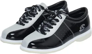 JiuQing Men's Bowling Shoes Beginner Indoor Training Shoes Sliding Sole Low Top Comfortable