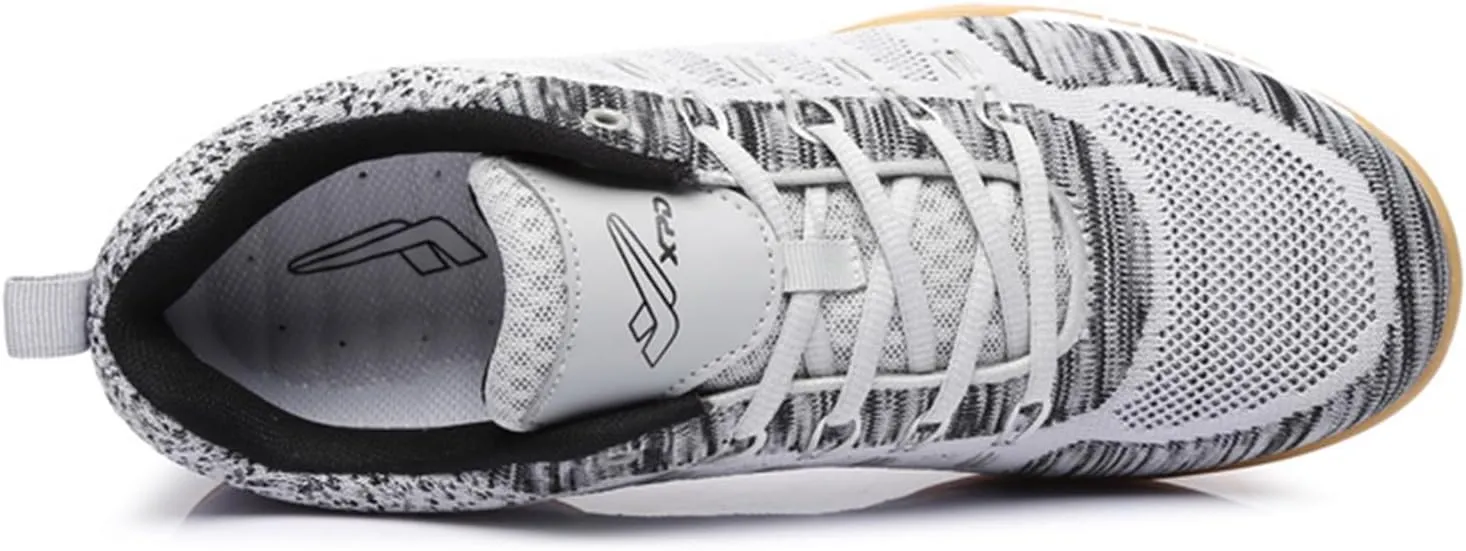 JiuQing Men's Table Tennis Shoes Mesh Indoor Court Training Shoes Non-Slip Breathable Fitness Sneaker