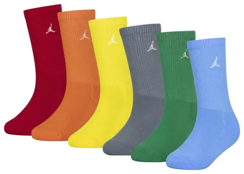 Jordan Everyday Essentials Crew Socks 6 Pairs (GS) 'Multi'