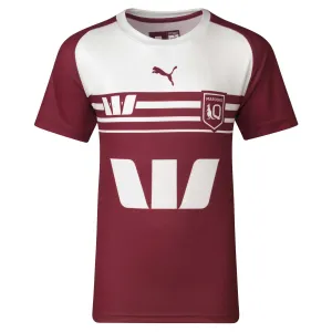 Junior's State Of Origin Queensland Maroons 2024 Replica Training Tee