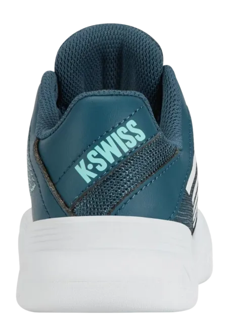 K-Swiss Court Express Carpet Junior Tennis Shoe - Teal/ White