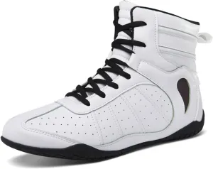Kervaky Men's Wrestling Shoes Men's Boxing Shoes Sports Shoes Training Shoes Lightweight Breathable Fitness Weightlifting Shoes