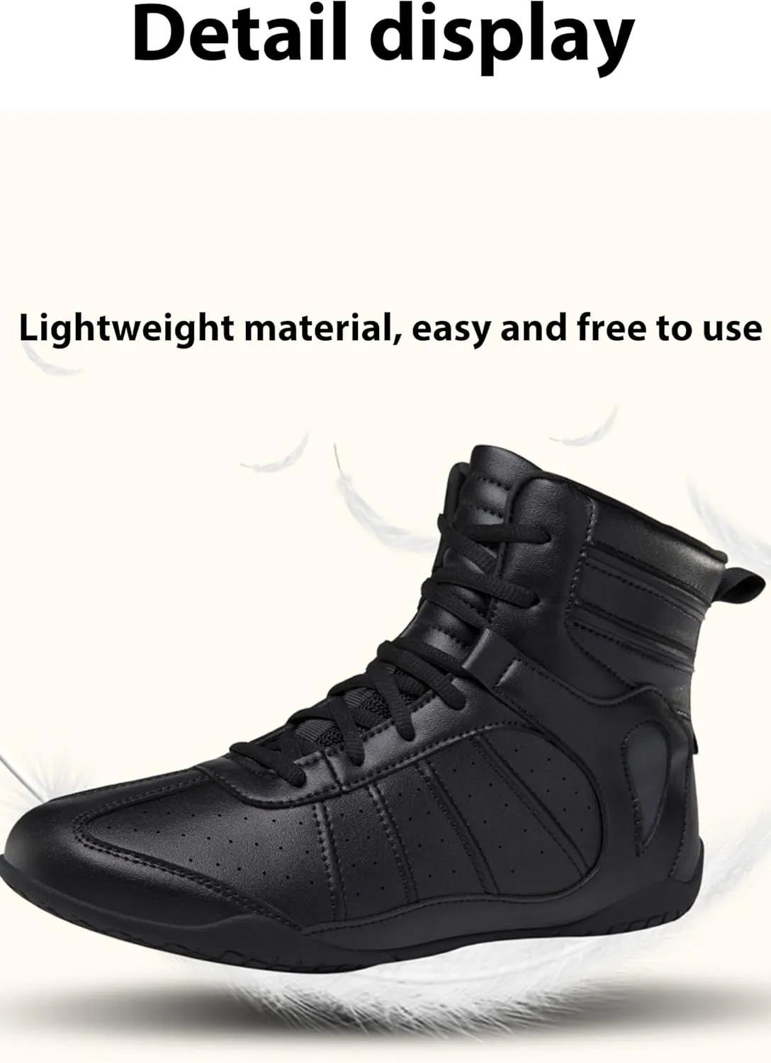 Kervaky Men's Wrestling Shoes Men's Boxing Shoes Sports Shoes Training Shoes Lightweight Breathable Fitness Weightlifting Shoes