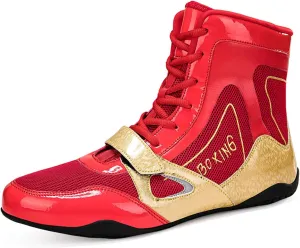 Kervaky Men's Wrestling Shoes Professional Boxing Shoes Fitness Sneakers Lightweight Breathable Weightlifting Shoes Training Shoes