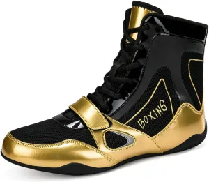 Kervaky Men's Wrestling Shoes Professional Boxing Shoes Fitness Sneakers Lightweight Breathable Weightlifting Shoes Training Shoes