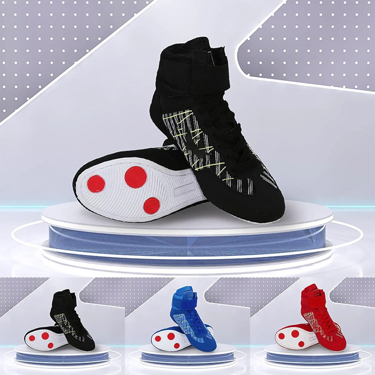 Kids Boxing Shoes High Top Wrestling Training Wrestling Shoes Boys Competition Training Shoes Youth Shoes