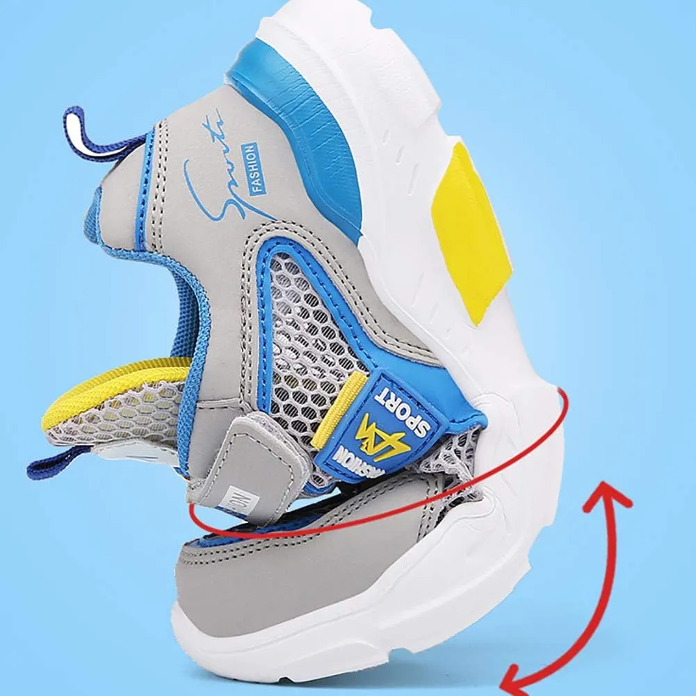 Kids Breathable Mesh Sneakers Casual Lightweight Sports Running Shoes for Boys Girls