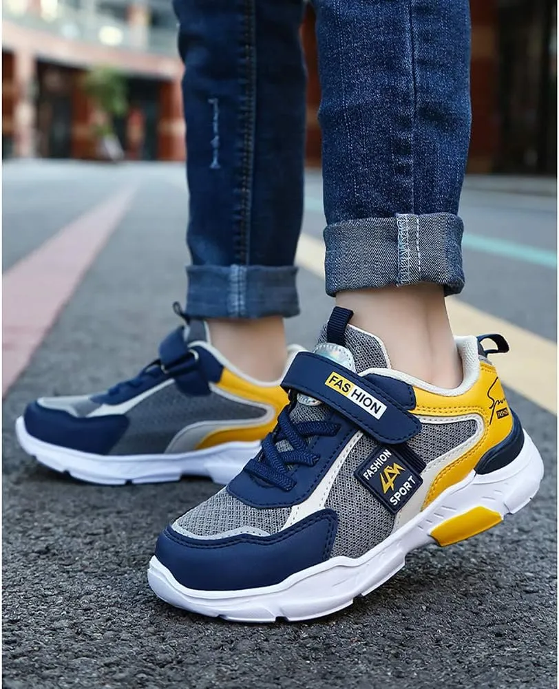 Kids Breathable Mesh Sneakers Casual Lightweight Sports Running Shoes for Boys Girls