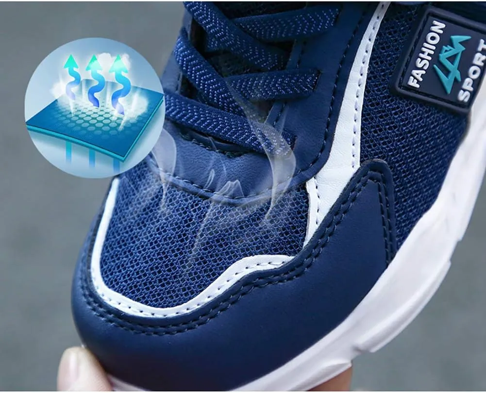Kids Breathable Mesh Sneakers Casual Lightweight Sports Running Shoes for Boys Girls