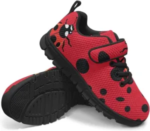 Kids Cute Sneakers for Girls School Single Buckle Sports Shoes Breathable Lightweight Walking Running Shoes
