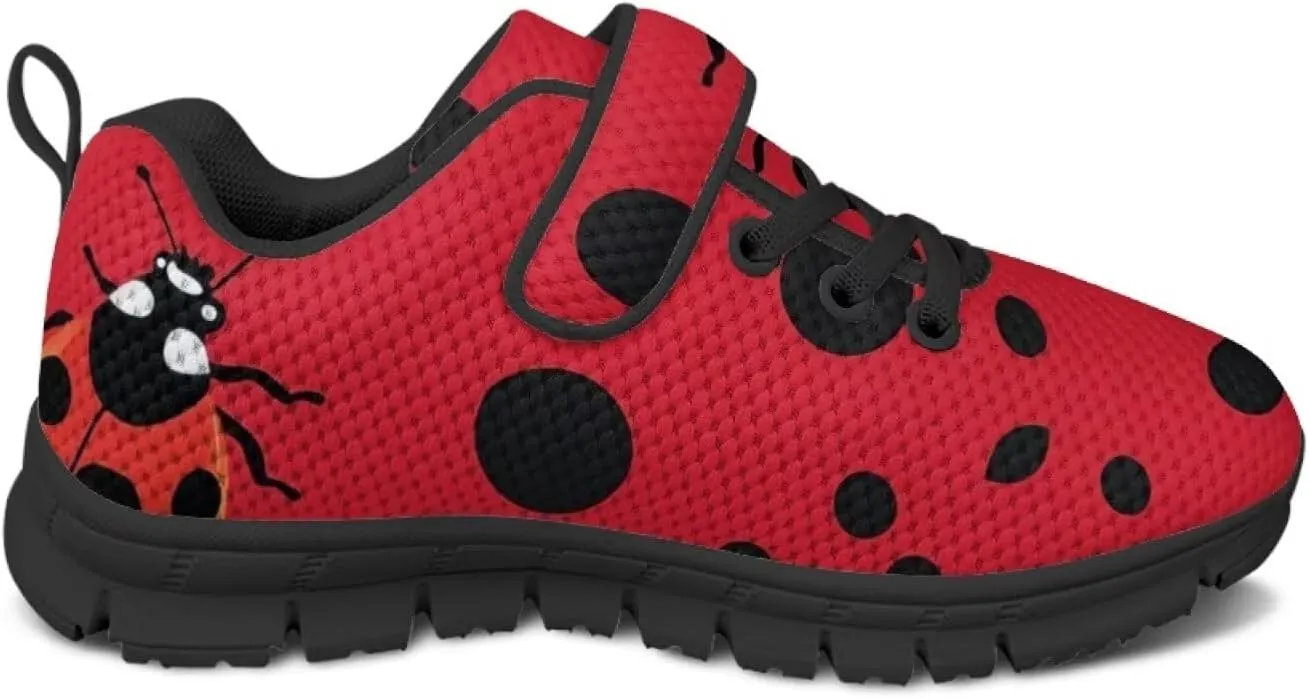 Kids Cute Sneakers for Girls School Single Buckle Sports Shoes Breathable Lightweight Walking Running Shoes