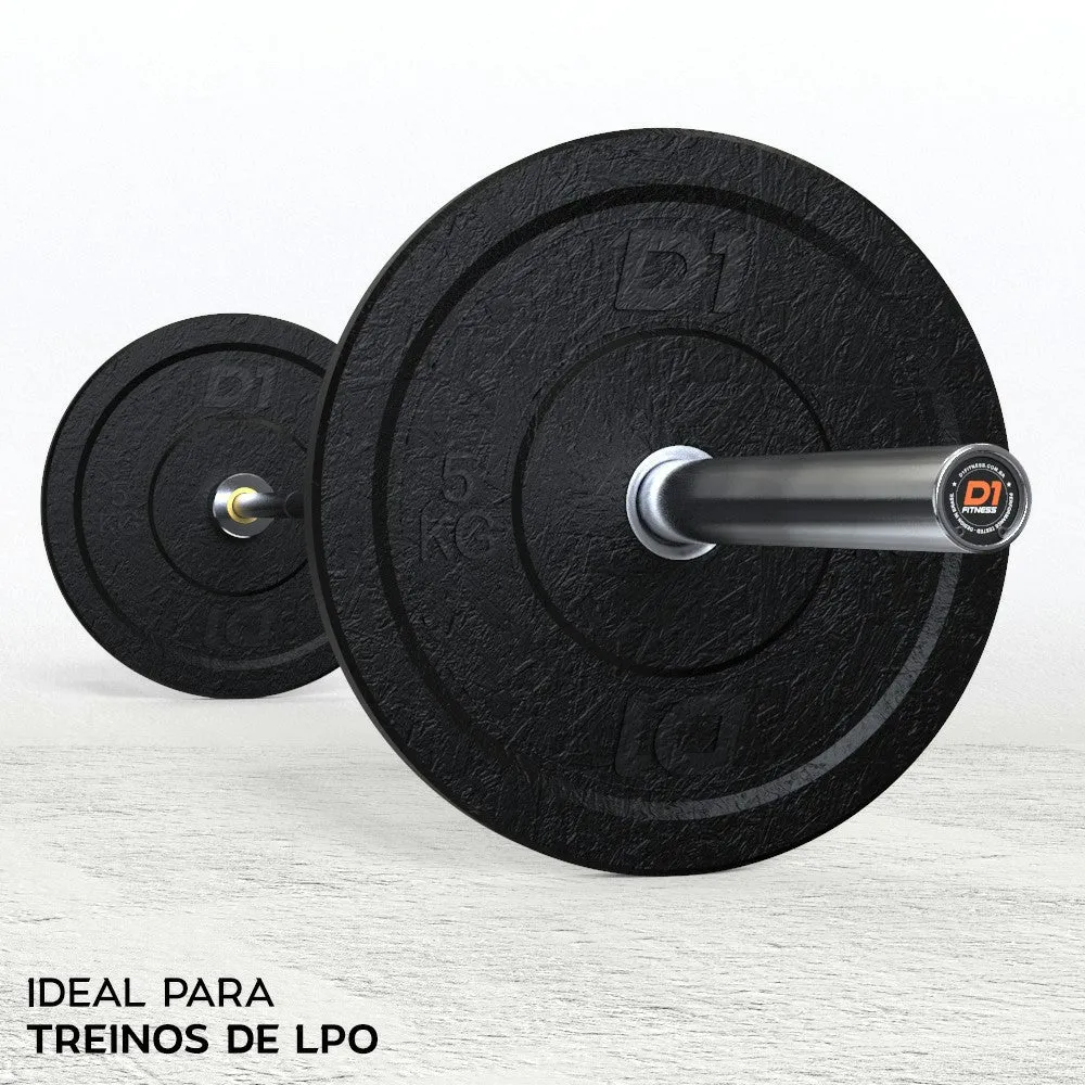 Kit Anilha Bumper Hi Temp All Black 5kg - 10 unidades
