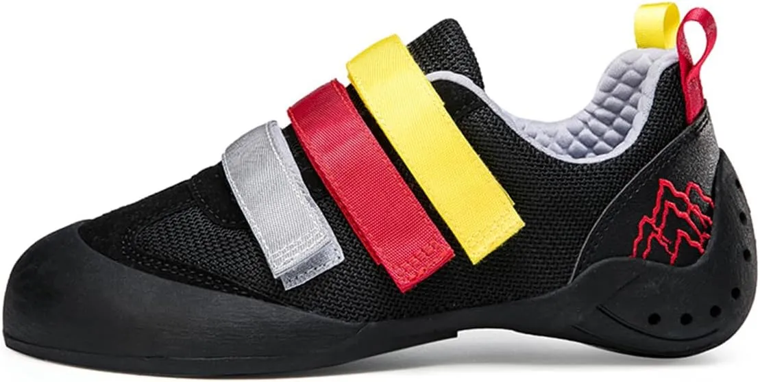 Ladies Rock Climbing Trainers Hook & Loop Non Slip Wall Climbing Training Shoes Casual Comfort Bouldering Sneakers