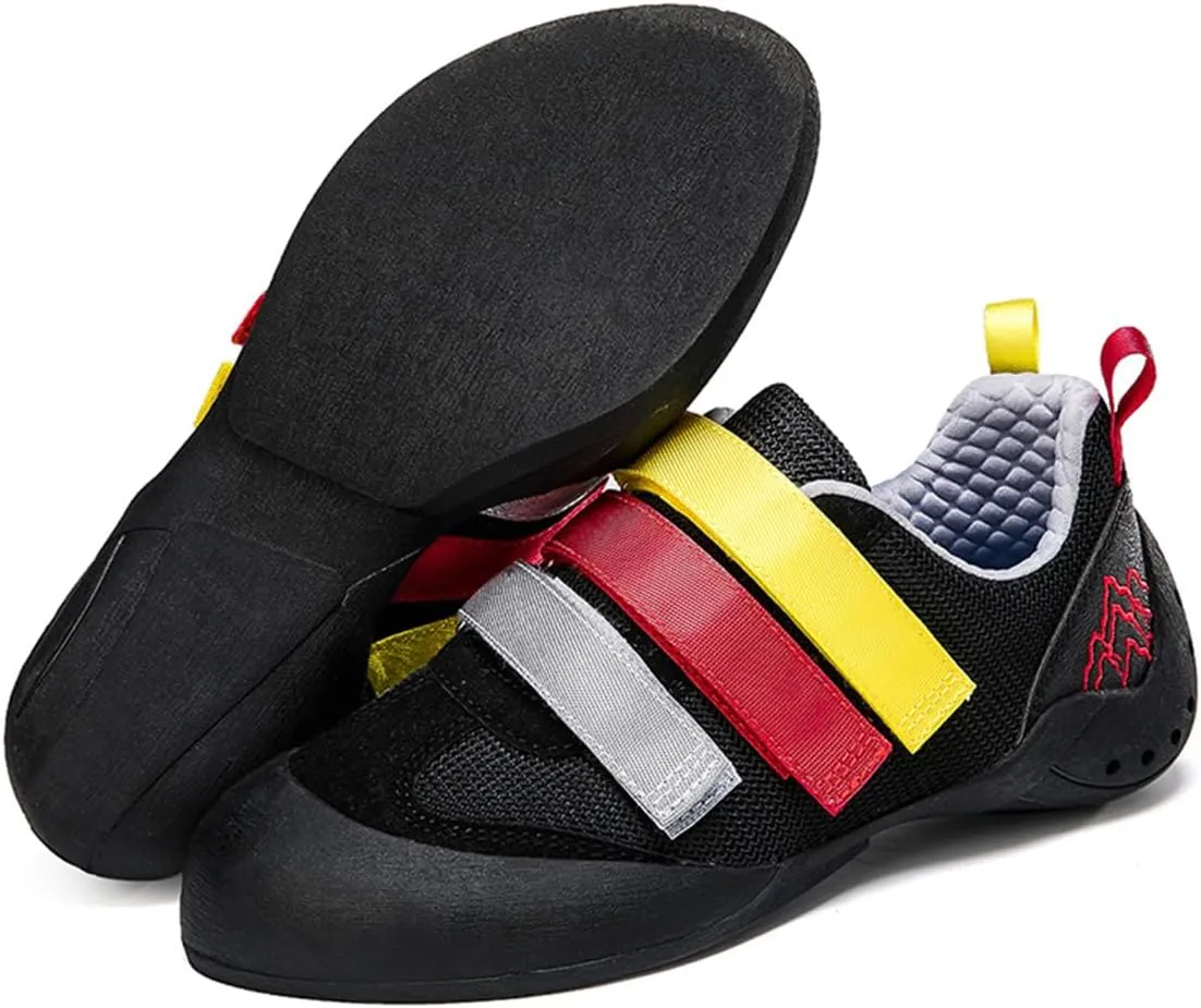 Ladies Rock Climbing Trainers Hook & Loop Non Slip Wall Climbing Training Shoes Casual Comfort Bouldering Sneakers