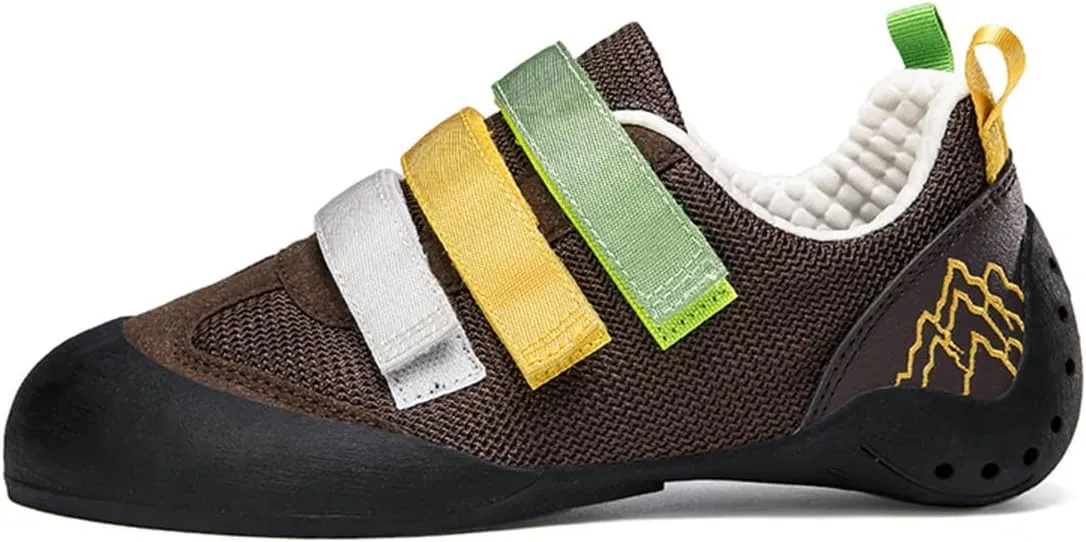 Ladies Rock Climbing Trainers Hook & Loop Non Slip Wall Climbing Training Shoes Casual Comfort Bouldering Sneakers