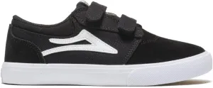 Lakai Griffin Kids' Skate Shoes, Black/White Suede, 14