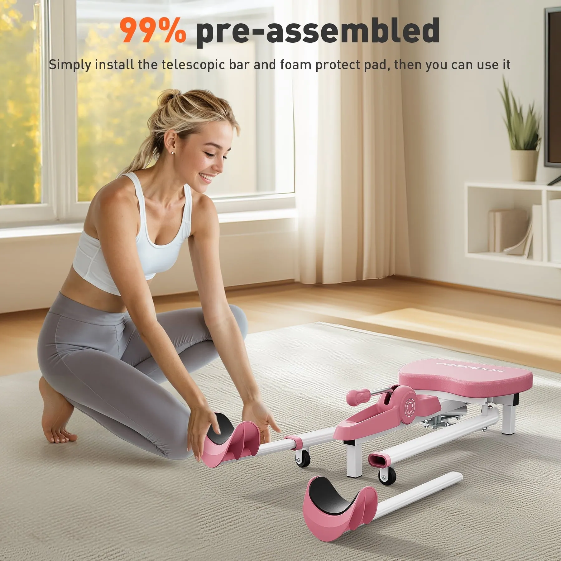 Leg Stretch Machine for Flexibility Training, Perfect for Full Splits, Yoga, Dance, and Stretching Workouts