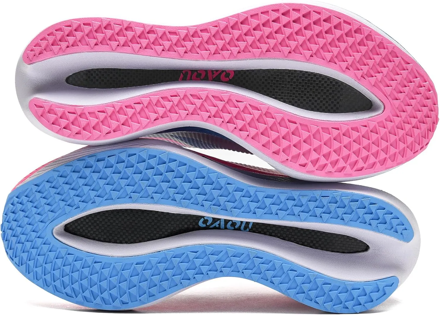 Leisure Exercise Jogging Breathable mesh Full Palm Carbon Plate Running Shoes, Lightweight Cushioning Racing Training Sports Shoes for Men and Women