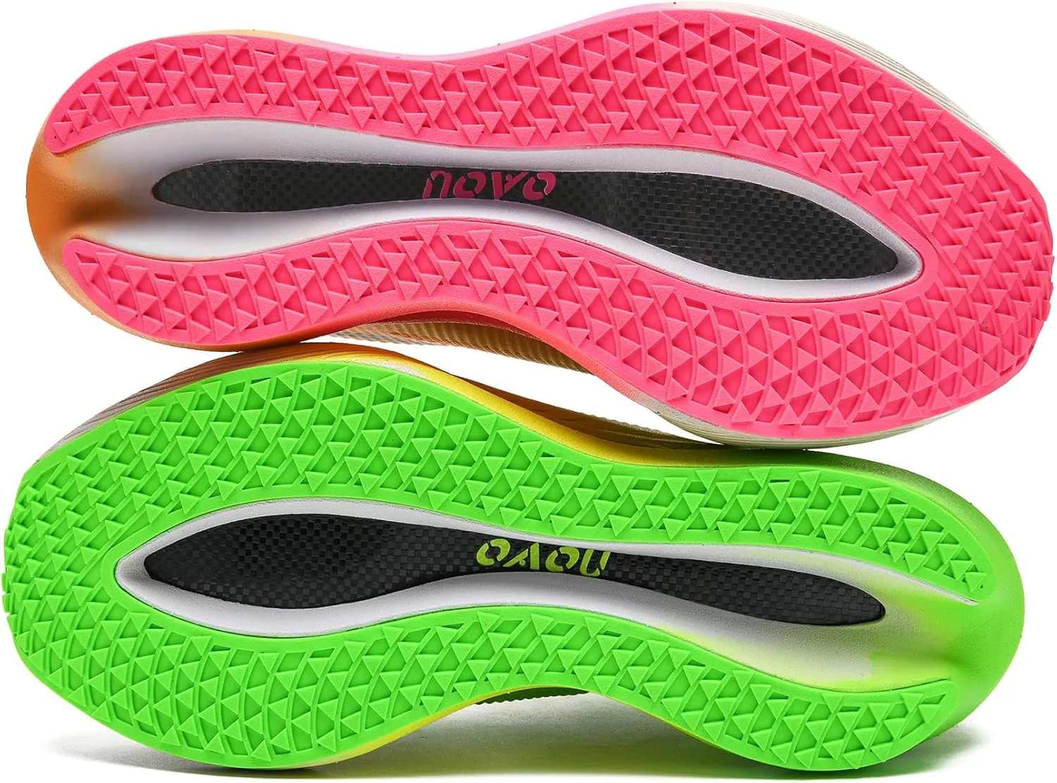 Leisure Exercise Jogging Breathable mesh Full Palm Carbon Plate Running Shoes, Lightweight Cushioning Racing Training Sports Shoes for Men and Women