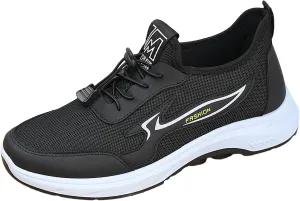 Lightweight Breathable Mesh Men's Shoes, Fashionable Sneakers for Spring/Summer Casual Wear, Ideal for Work and Weekend Outings Casual Socks Shoes Mens with Adjustable Lace