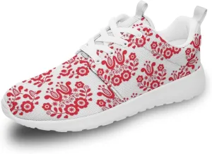 Lightweight Breathable Mesh Trendy Trail Running Shoes for Women Men, Comfortable Trekking Trainer Footwear Leisure Sports Athletics Fitness Gym Excursion Sneaker