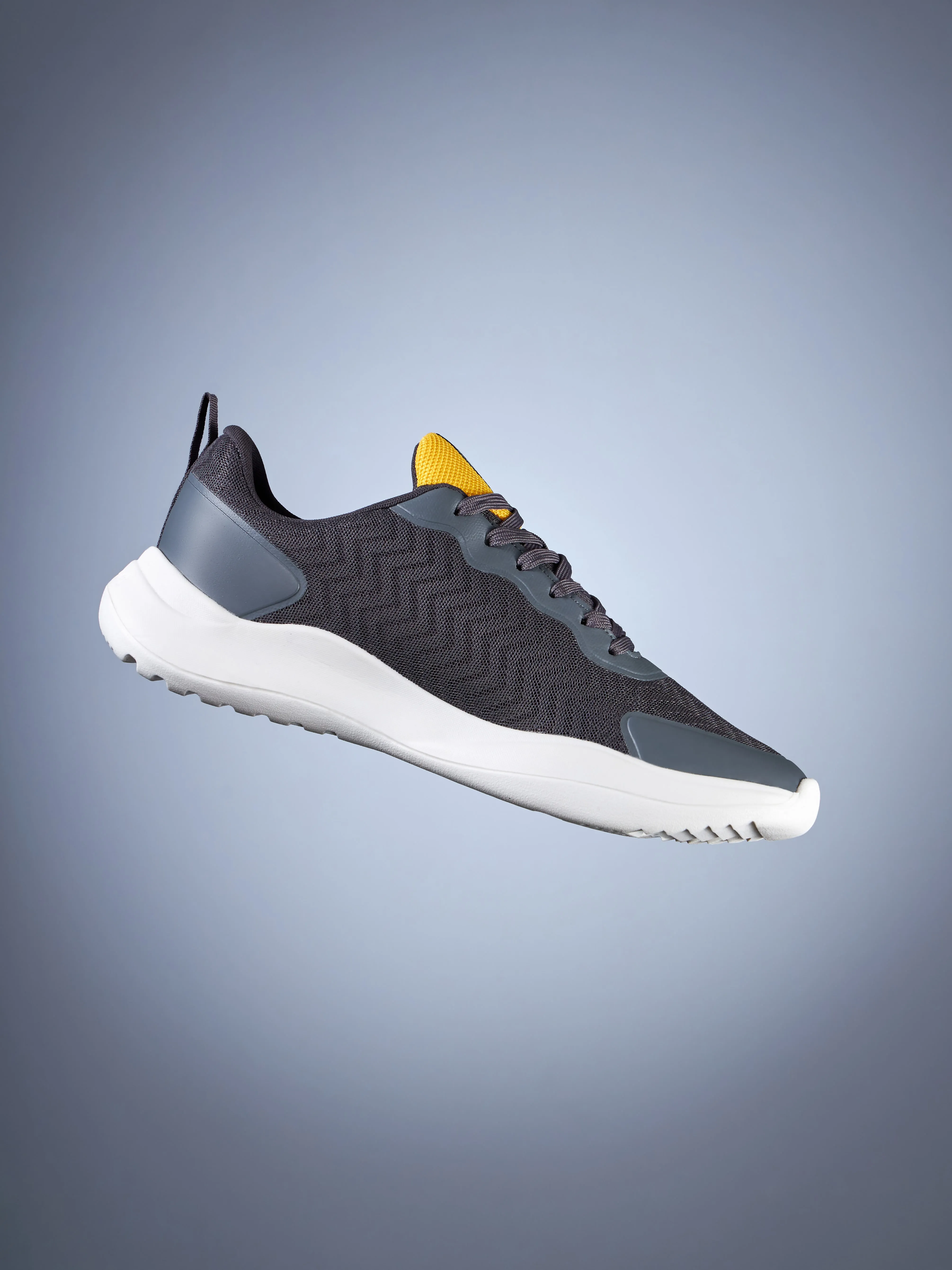 Lope Men Running Shoes - Grey/Yellow