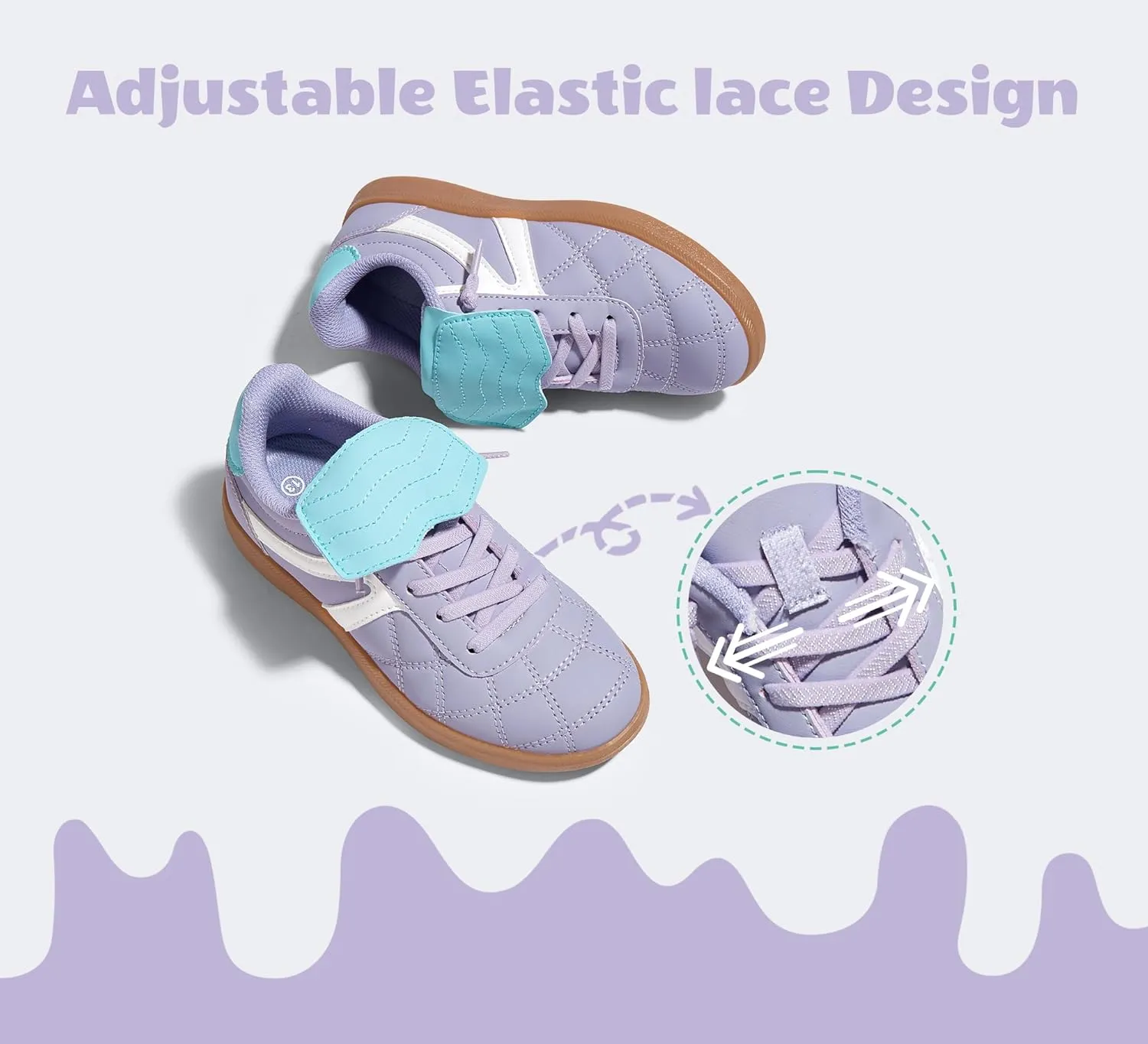 LUCKY STEP Unisex-Child Casual Sneakers Fashion Lightweight Walking Shoes Classic Retro Athletic Sneaker for Little Kids
