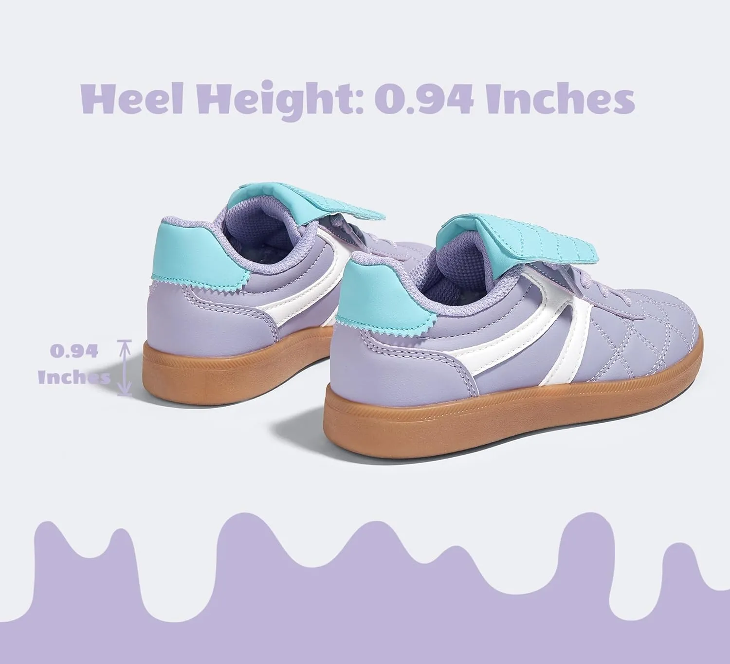 LUCKY STEP Unisex-Child Casual Sneakers Fashion Lightweight Walking Shoes Classic Retro Athletic Sneaker for Little Kids