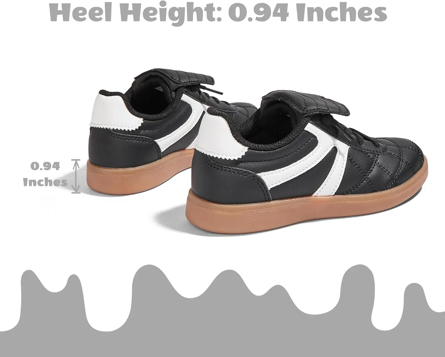 LUCKY STEP Unisex-Child Casual Sneakers Fashion Lightweight Walking Shoes Classic Retro Athletic Sneaker for Little Kids