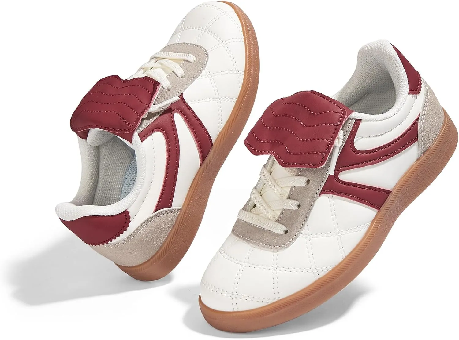 LUCKY STEP Unisex-Child Casual Sneakers Fashion Lightweight Walking Shoes Classic Retro Athletic Sneaker for Little Kids