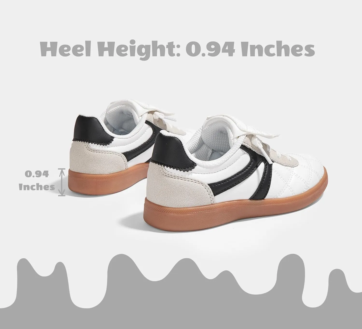 LUCKY STEP Unisex-Child Casual Sneakers Fashion Lightweight Walking Shoes Classic Retro Athletic Sneaker for Little Kids