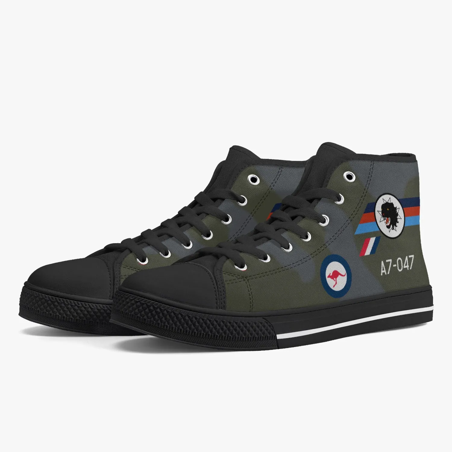 Macchi "A7-047" High Top Canvas Shoes (Camo)