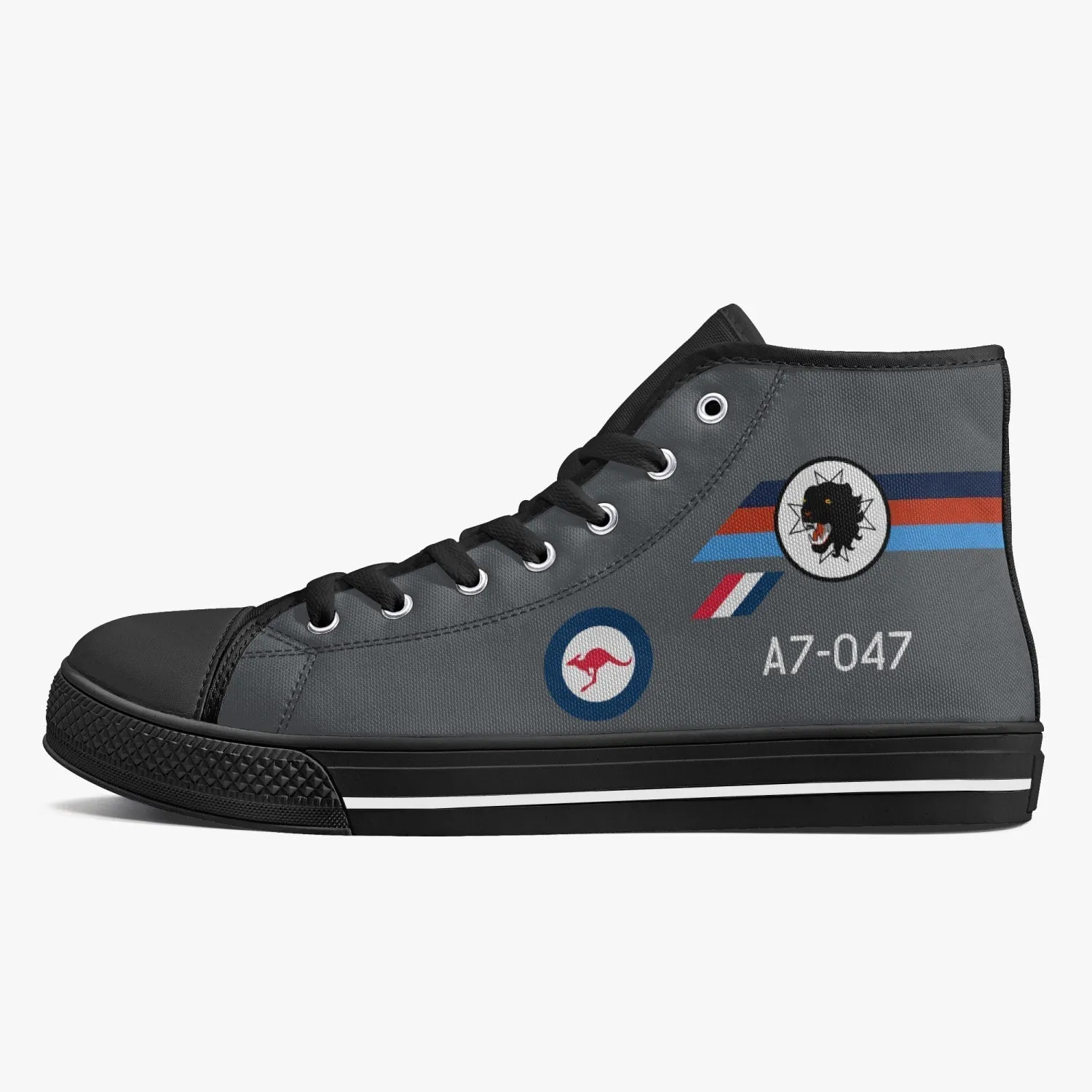 Macchi "A7-047" High Top Canvas Shoes (Grey)